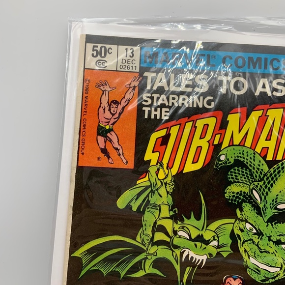Vintage Marvel Comics 1980 Sub-Mariner 9,13 Comic Books Bagged/Boarded (2) - Picture 8 of 9